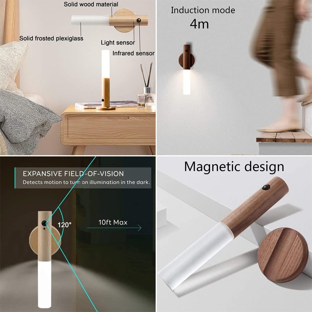 BS+Organic Glass Warm White Intelligent Magnetic Motion Sensor Light, Mounting Type: Wall Mounting