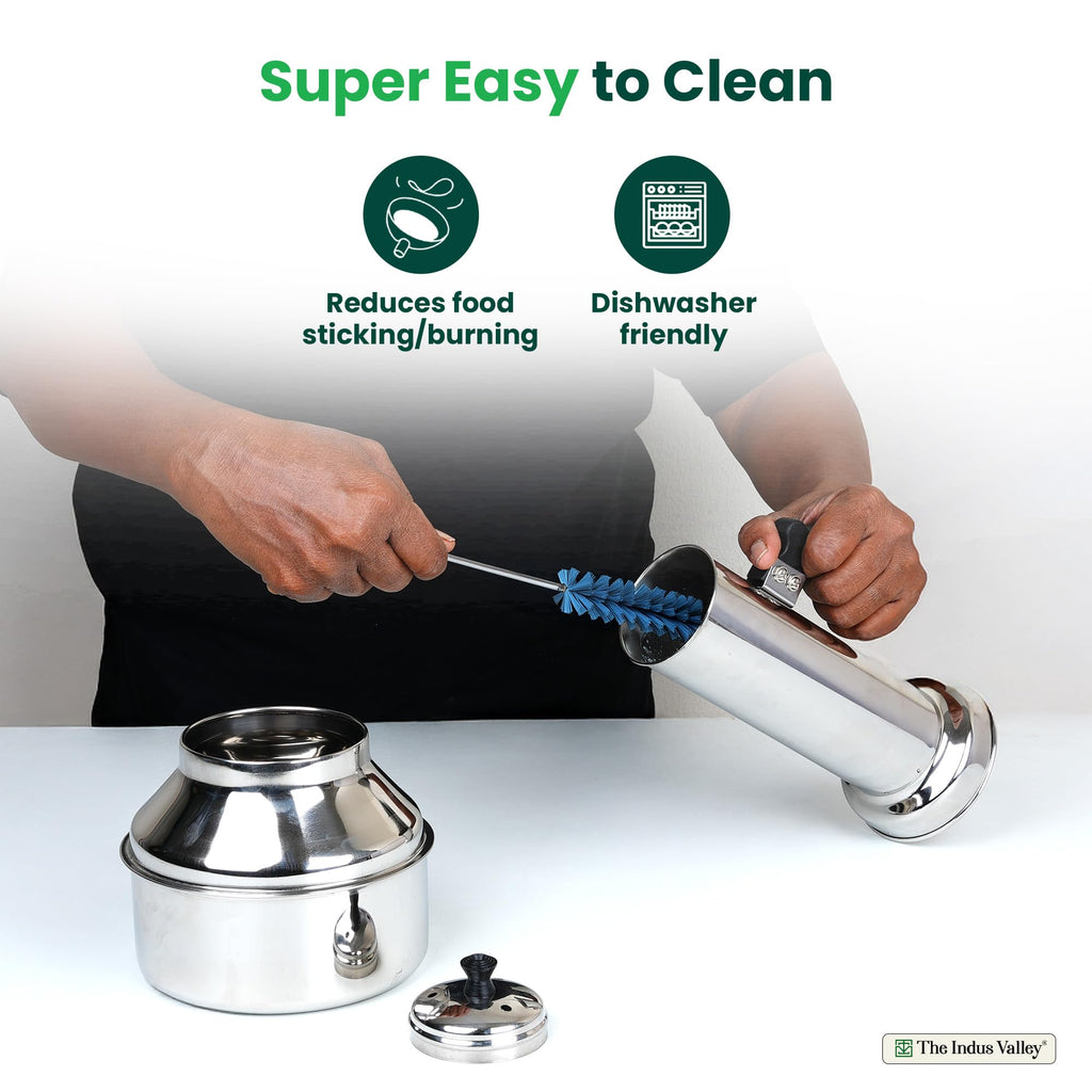 Stainless Steel Induction Friendly Puttu Maker