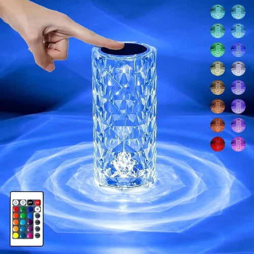 Diamond Table Lamp, Glass
