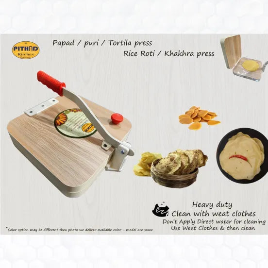 S.p Wooden Papad Puri Roti Chapati Press Machine